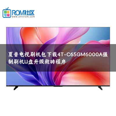 夏普电视刷机包下载4T-C65GM6000A强制刷机U盘升级救砖程序