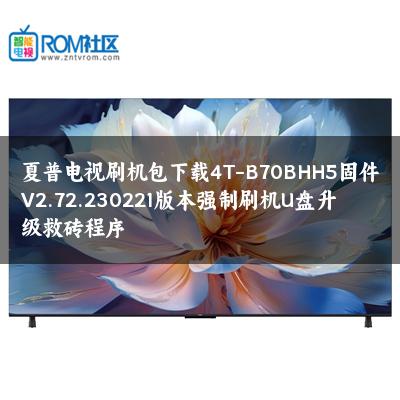 夏普电视刷机包下载4T-B70BHH5固件V2.72.230221版本强制刷机U盘升级救砖程序 夏普电视刷机包下载4T-B70BHH5固件V2.72.230221版本强制刷机U盘升级救砖程序
