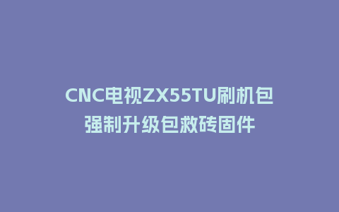 CNC电视ZX55TU刷机包强制升级包救砖固件